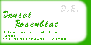 daniel rosenblat business card